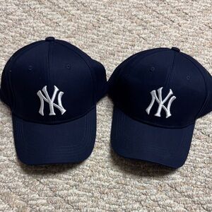 2 Navy Blue New York Yankees Baseball Caps